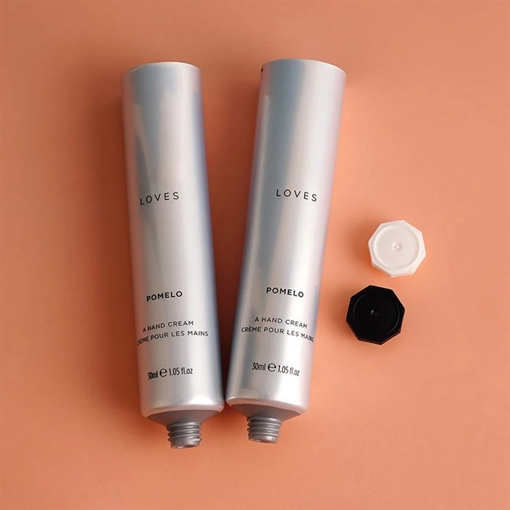 Empty Collapsible Plastic Tube Cosmetic Cream Container Aluminum Plastic Laminated Tube Hand Cream Packaging