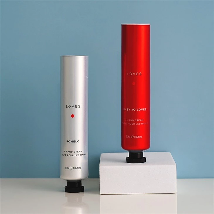 Empty Collapsible Plastic Tube Cosmetic Cream Container Aluminum Plastic Laminated Tube Hand Cream Packaging