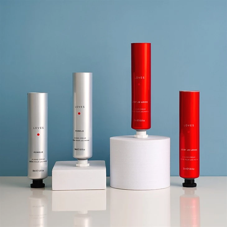 Empty Collapsible Plastic Tube Cosmetic Cream Container Aluminum Plastic Laminated Tube Hand Cream Packaging